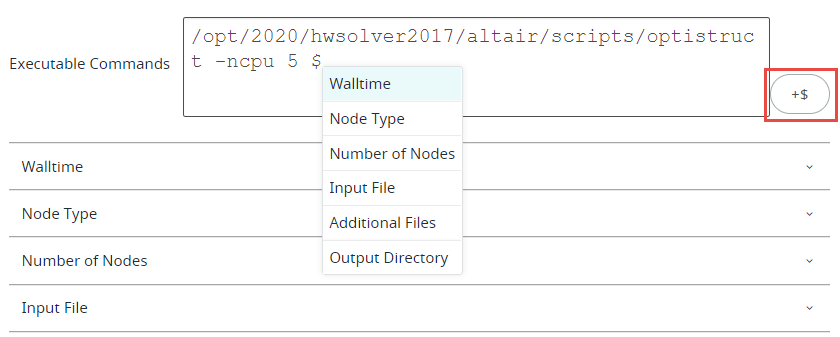 Parameters List