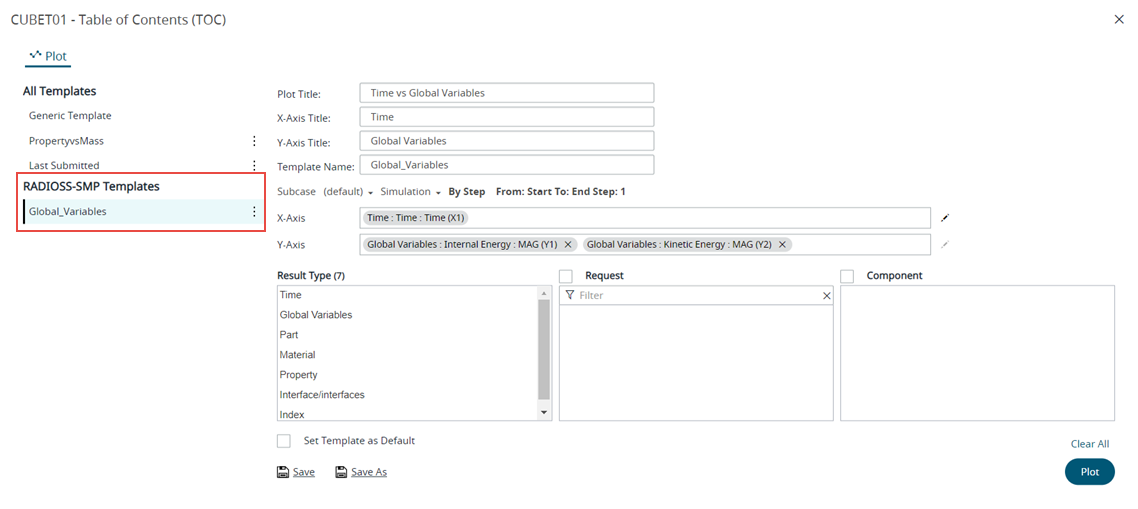 Solver Plot Template