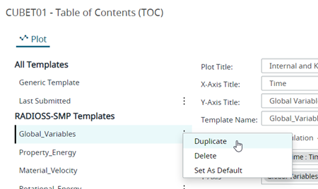 Duplicate Plot Template