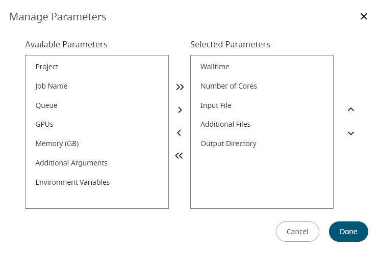 Manage Parameters