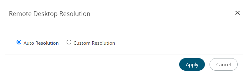 Remote Desktop Resolution