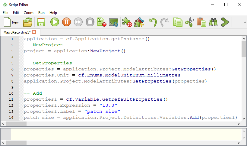 Deactivating Macro Recording