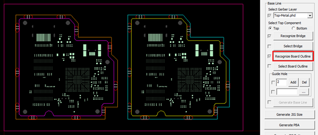PCB Outline and Bridge Recognition