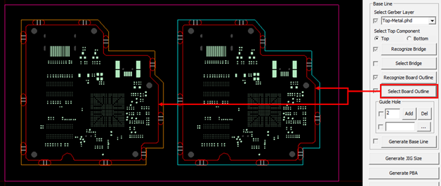 PCB Outline and Bridge Recognition